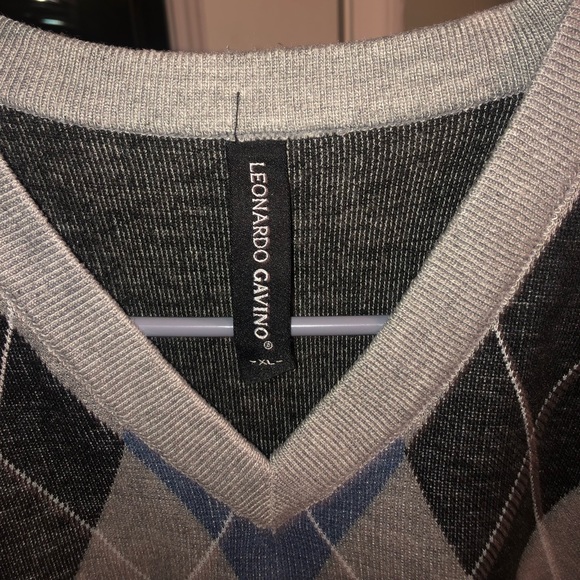Leonardo Gavino Men’s Sweater Vest XL - Picture 3 of 3